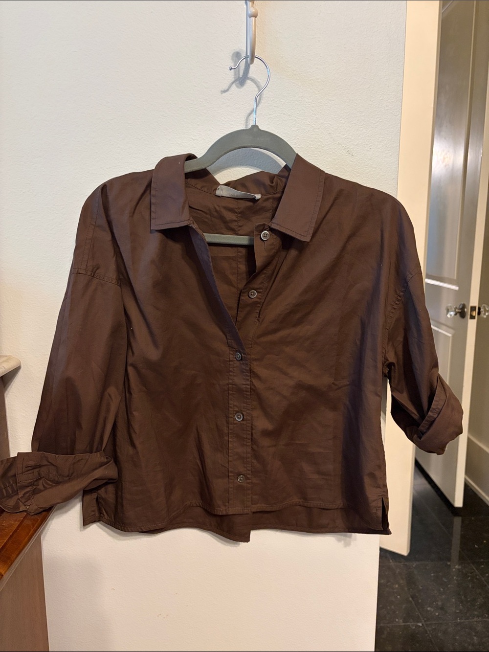 Brown Button down